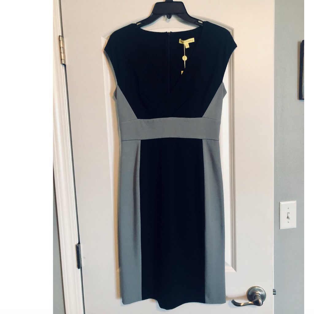 Nwt Catherine Malandrino Black/Gray Dress, Size S